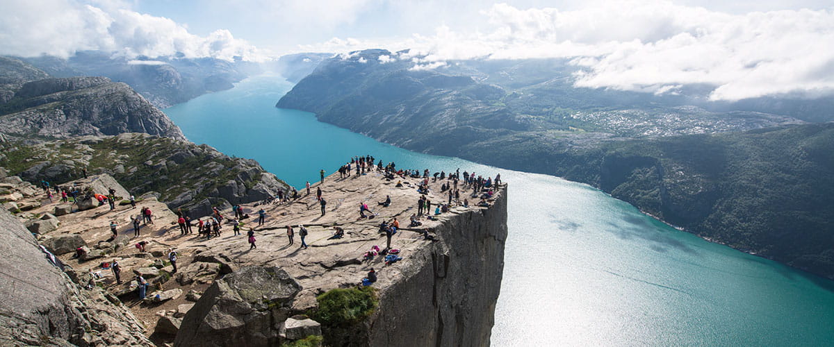 A view over Pulpit Rock, Norway